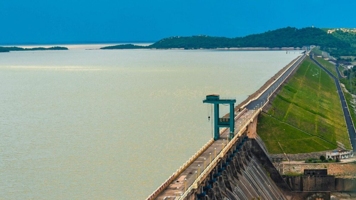 Hirakud Dam in Sambalpur, Odisha